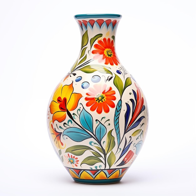 ceramic vase isolated on a white background