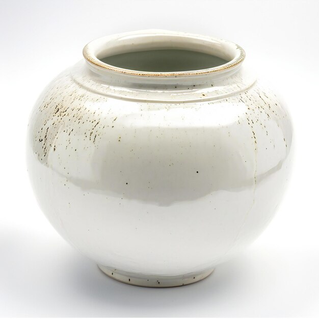 Photo ceramic vase on a white background isolated