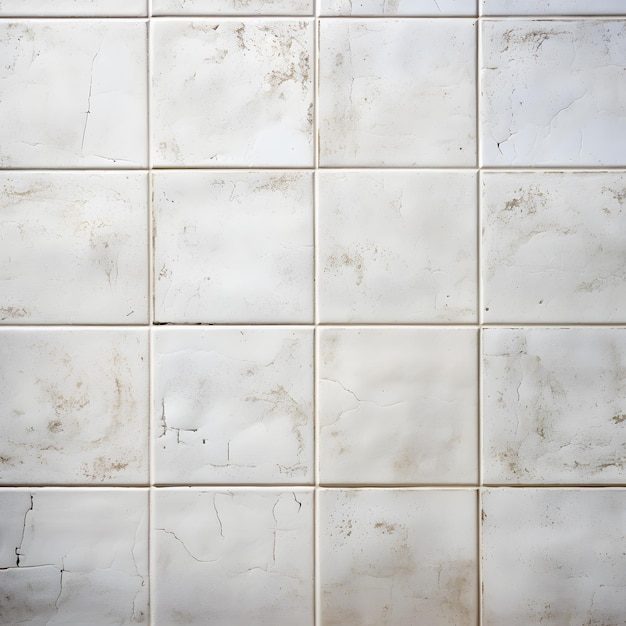 Ceramic White Tile Texture Pattern