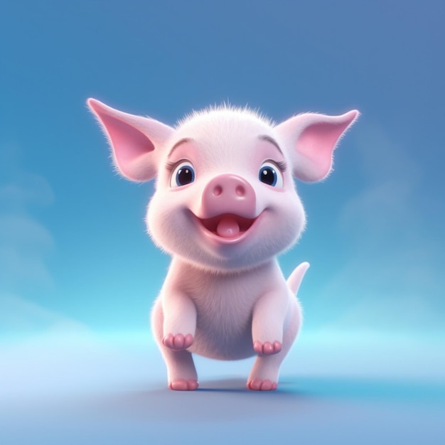 Cerdo cartoon 3d adorable chanco pig animals animal pets mascotas chanchito cute adorable