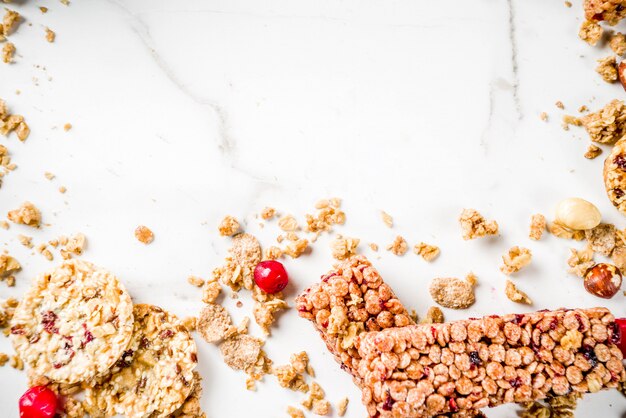 Cereal granola muesli bar