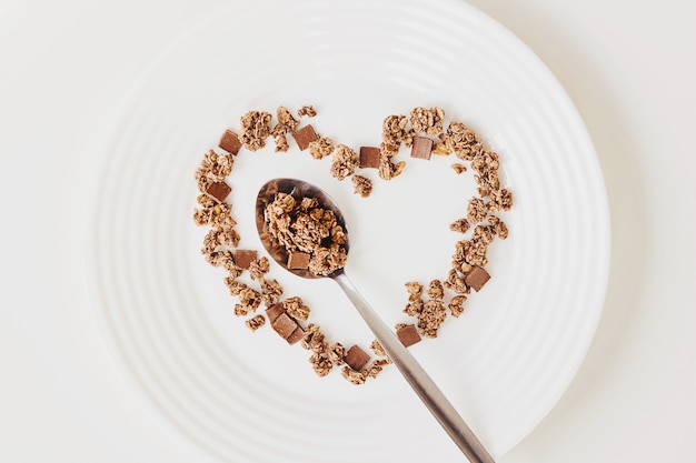 Colazione al muesli ai cereali