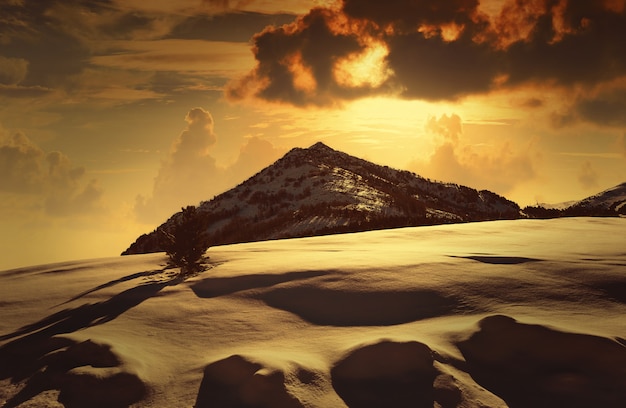 Cerler Ampriu mountain in Pyrenees Huesca Spain