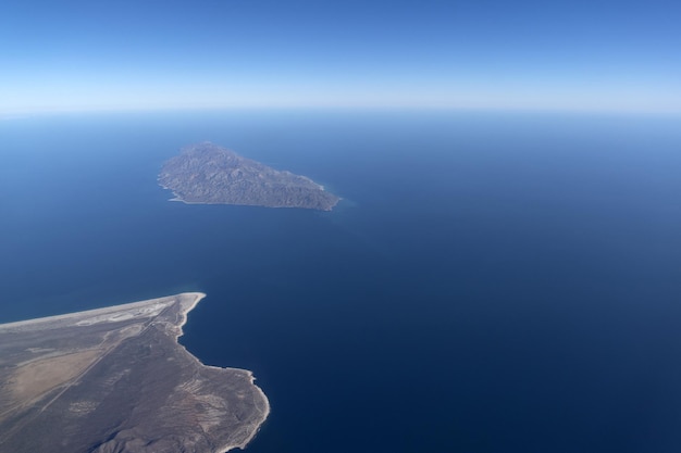 Cerralvo cousteau island baja california sur aerial