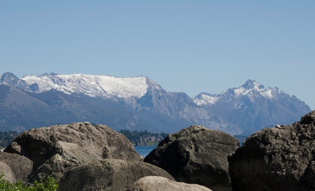 cerro lopez in bariloche andes mountain range in patagonia