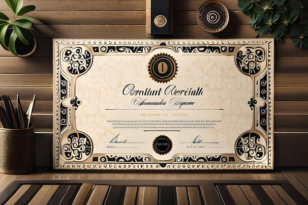 a certificate for the title of the national geographic.