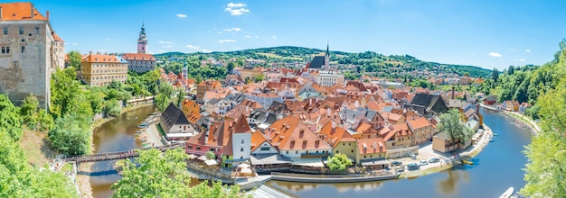 Cesky Kromlov Tsjechië Afbeelding van Cesky Krumlov in het zuiden van Tsjechië