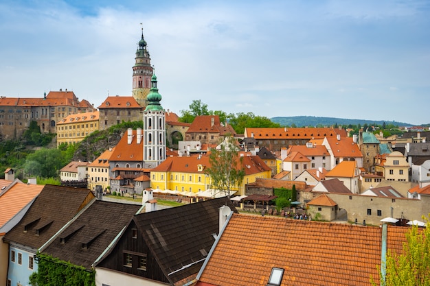 Cesky Krumlov old town in Czech Republic