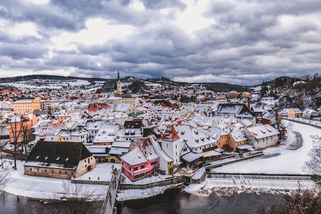 Cesky Krumlov winter day