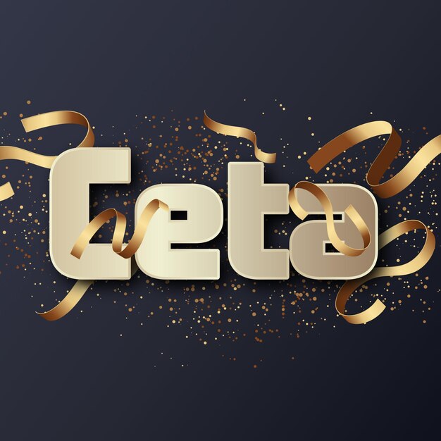 Ceta Text effect Gold JPG attractive background card photo