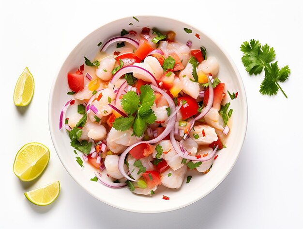 Foto immagine di stock di ceviche con spazio libero per il testo