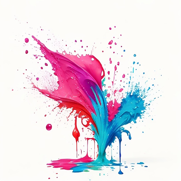 CF 09 _ Colorful Ink Splash Paint Clipart Bundle