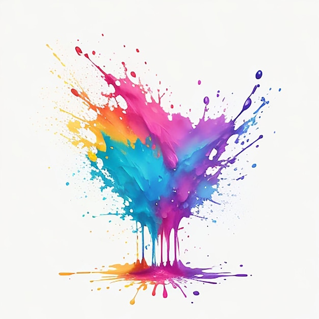 CF 09 _ Colorful Ink Splash Paint Clipart Bundle