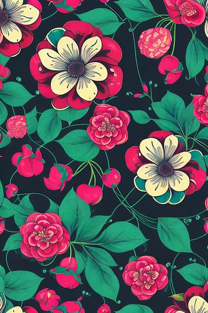 CF 09 _ Seamless patterns floral