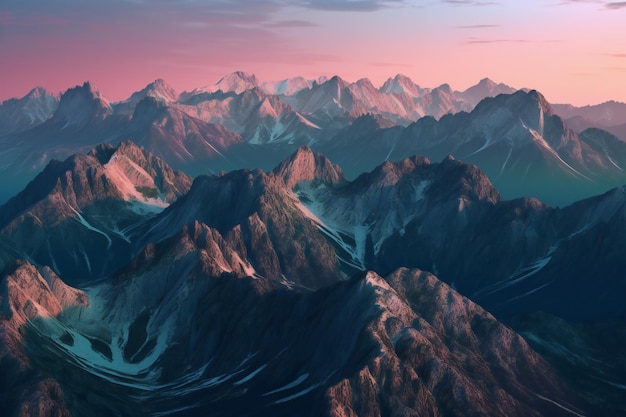 CG of mountains High resolution image