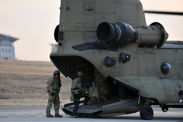 CH-47F Chinook helicopters