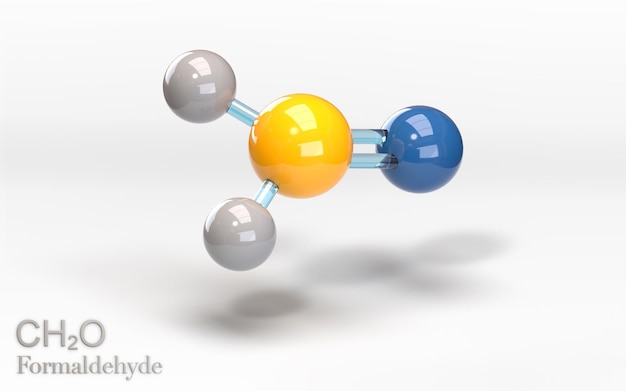 CH2O molecuulformule Formaldehyde molecuul pure alcohol Koolstof zuurstof en waterstof atomen