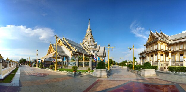 Chachoengsaothailand august 172014 wat sothon wararam worawihan famous temple in thailand located at chachoengsao provincethailand