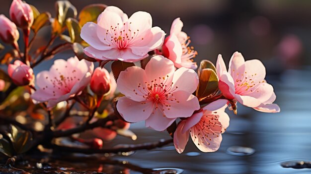 Photo chaenomeles japonica blossom