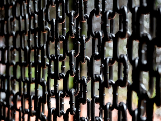 Chain background. Abstract high contrast old grunge texture chains wall background.