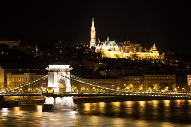 Chain Bridge on Danube - Budapest, Hungary