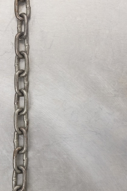 Chain frame on metal  texture 