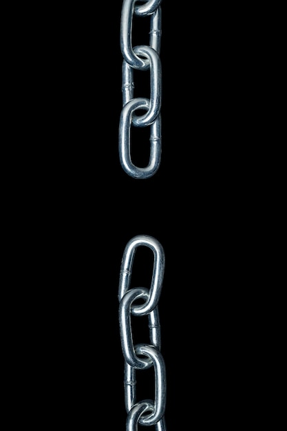 Chain of metal steel