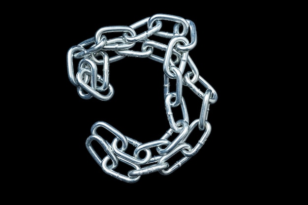Photo chain of metal steel