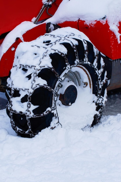 Photo the chains snow