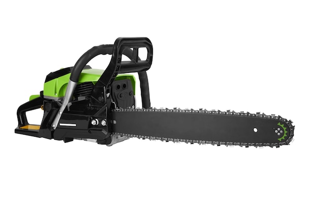 Chainsaw on white