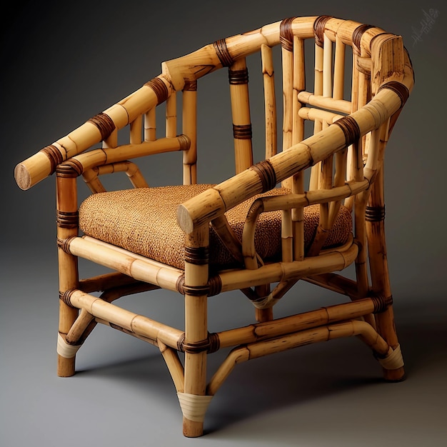 Chair bamboo Tom Wright modern design style