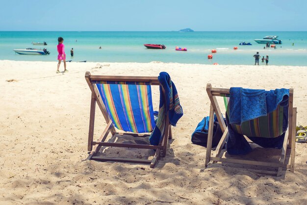 Sedia sulla spiaggia