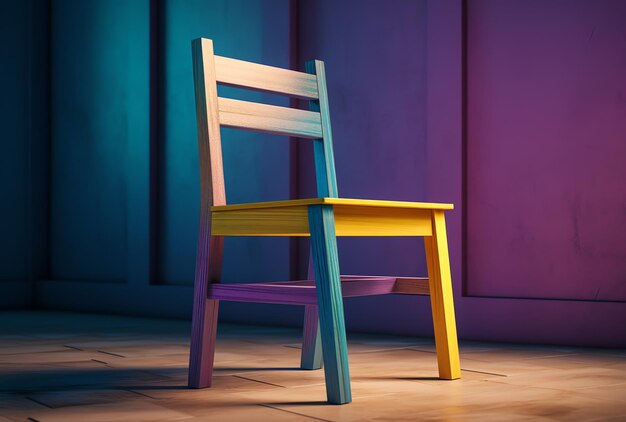 A chair on empty room