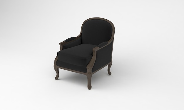 Кресло мебель 3D визуализация