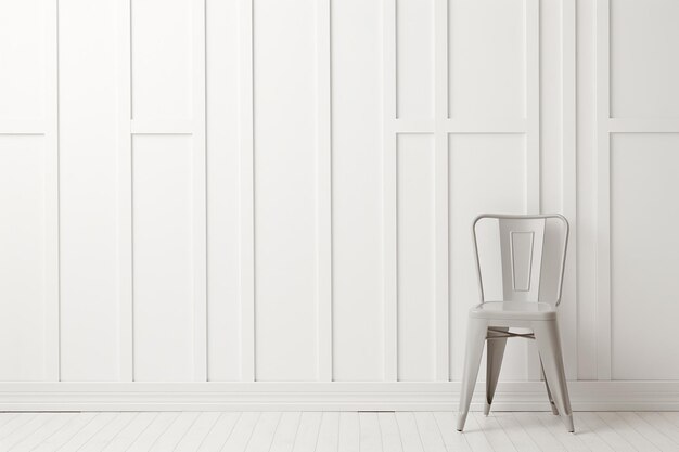 Chair furniture decoration on white wall