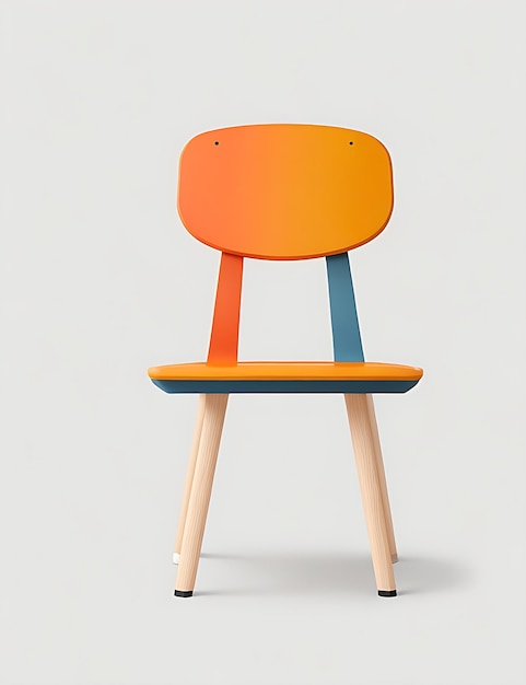 Chair illustration with white background ai generated