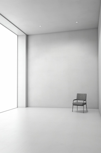 a chair is in a room with a chair and a chair.