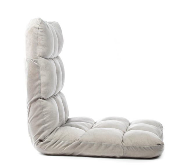 Foto sedia divano portatile divano pieghevole divano multifunzione semplice isolato su sfondo bianco