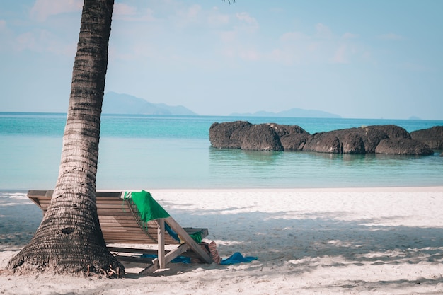 Chair rest at the beach