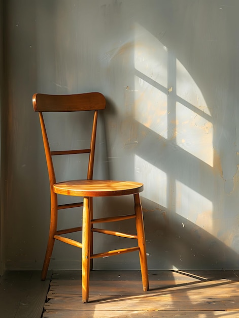 Chair Shadow as Silhouette Cast on Wall Angular and Geometri Creative Photo Of Elegant Background