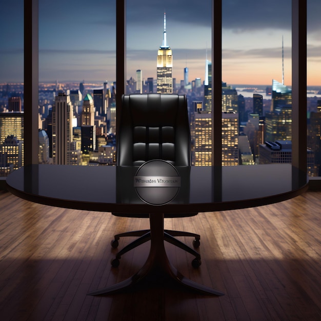 стул, на котором написано слово "Нью-Йорк"
