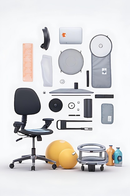 Photo chair and tools generative ai