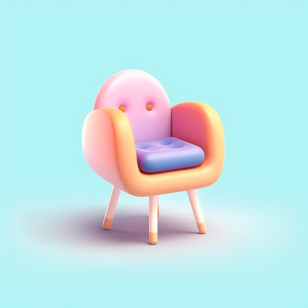 A chair with a cushion