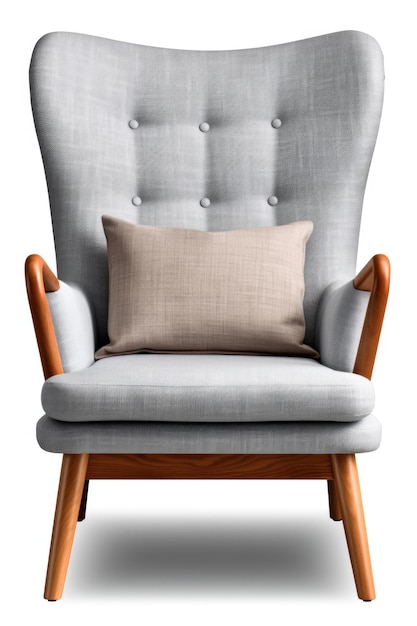 Photo a chair with a pillow on top can be used to create a cozy and comfortable atmosphere in any room