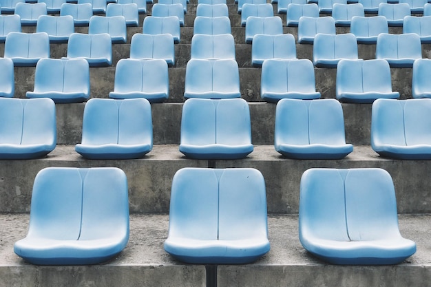 Chairs arranged in row