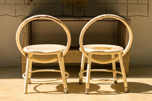 Photo chairs by table