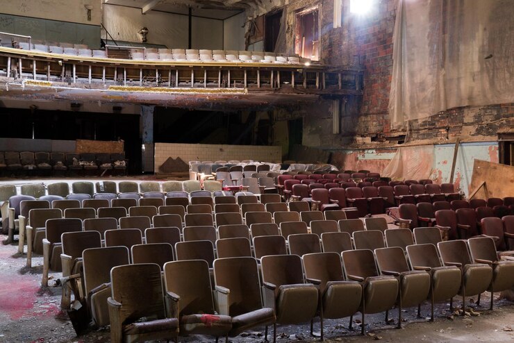 Photo chairs in row