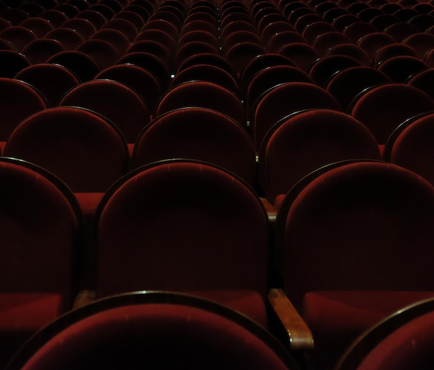 Chairs on theater cinema