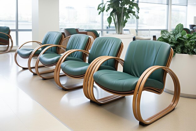 Photo chairs in the waiting room