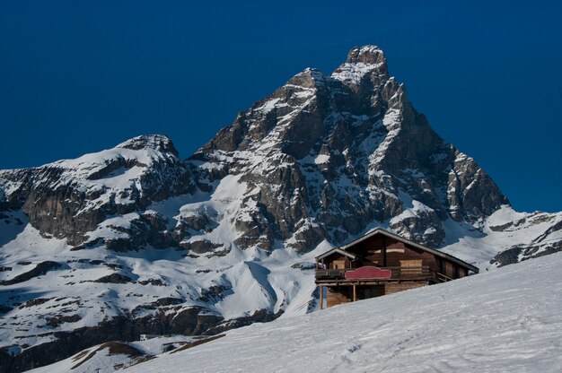 Chalet met uitzicht op de Matterhorn